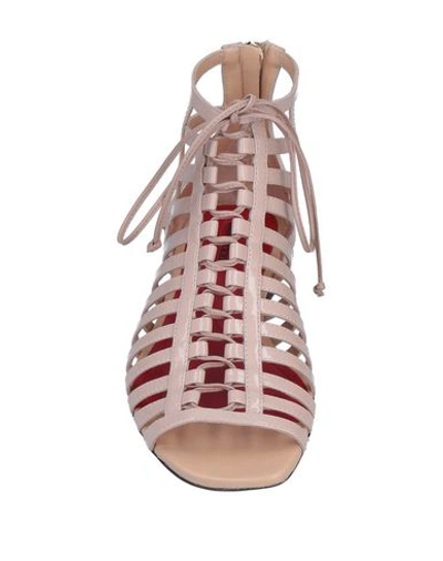 Shop Cesare Paciotti Sandals In Pale Pink