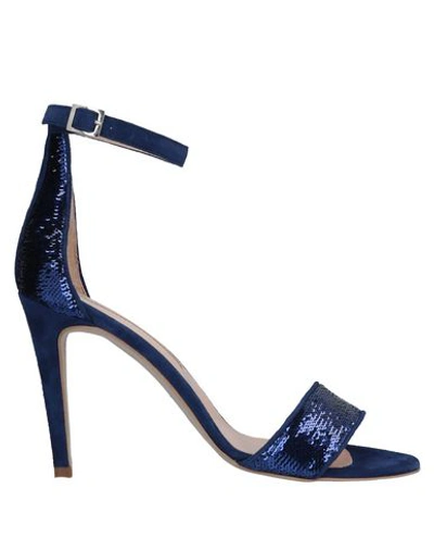 Shop Atos Lombardini Sandals In Blue
