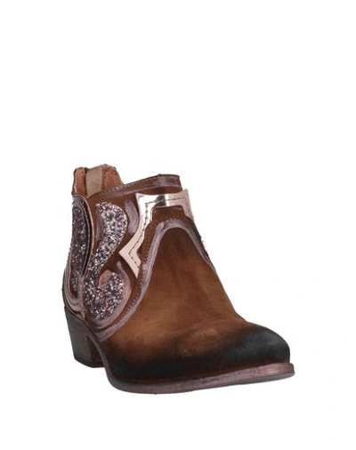 Shop Elena Iachi Ankle Boots In Brown