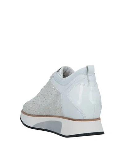 Shop Alberto Guardiani Woman Sneakers White Size 10 Soft Leather
