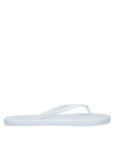 Shop Rick Owens Flip Flops In White