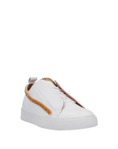 Shop Black Dioniso Sneakers In White