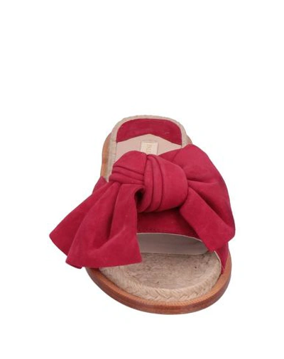 Shop Paloma Barceló Woman Sandals Red Size 6 Soft Leather