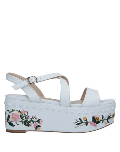 Shop Paloma Barceló Sandals In White