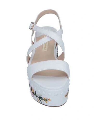 Shop Paloma Barceló Sandals In White