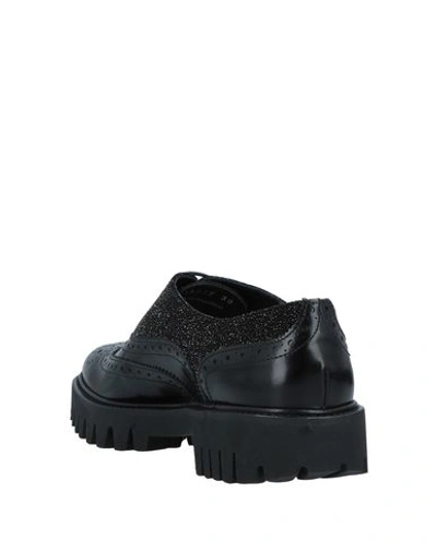 Shop Alberto Guardiani Woman Lace-up Shoes Black Size 8 Soft Leather
