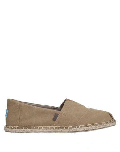 Shop Toms Espadrilles In Brown