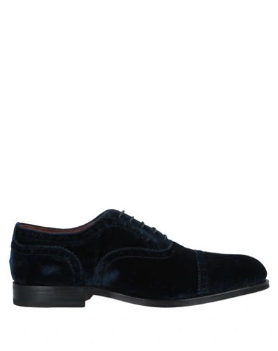 Shop Steve's Lace-up Shoes In Dark Blue