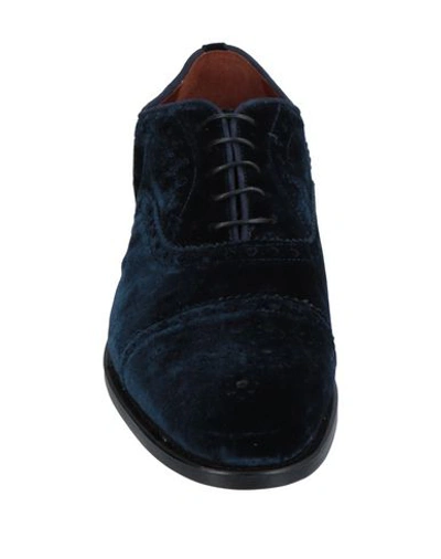 Shop Steve's Lace-up Shoes In Dark Blue