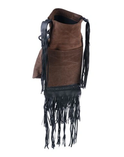 Shop Saint Laurent Cross-body Bags In Dark Brown