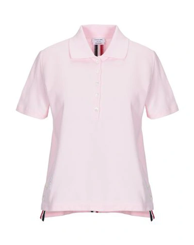 Shop Thom Browne Polo Shirt In Pink