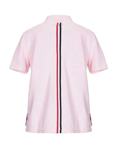 Shop Thom Browne Polo Shirt In Pink