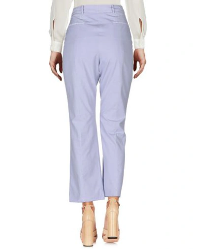 Shop The Gigi Woman Pants Lilac Size 6 Cotton In Purple