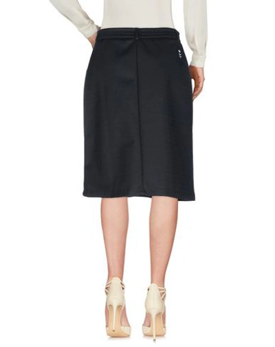 Shop Adidas Originals By Hyke Knee Length Skirts In Black