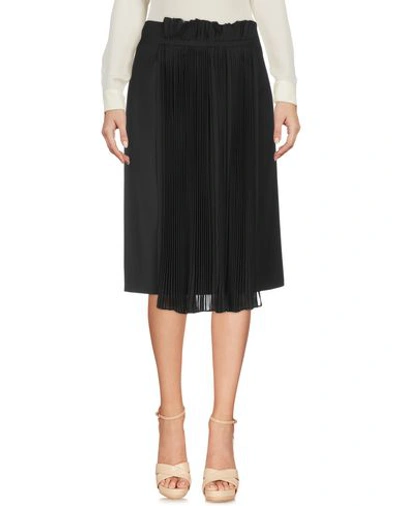 Shop Maison Margiela Knee Length Skirts In Black