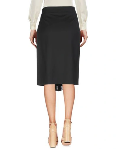 Shop Maison Margiela Knee Length Skirts In Black