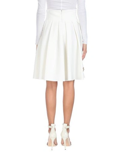 Shop Stefano De Lellis Knee Length Skirt In White