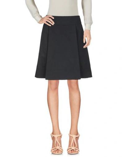 Shop C.p. Company Knee Length Skirt In Black