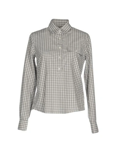 Shop Gant By Michael Bastian Shirts In Light Grey