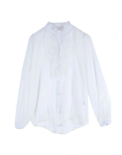 Shop Amuse Lace Shirts & Blouses In White