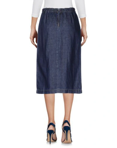 Shop Marni Denim Skirts In Blue