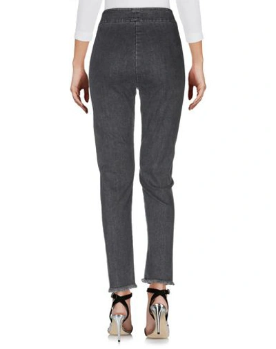 Shop Avenue Montaigne Denim Pants In Steel Grey