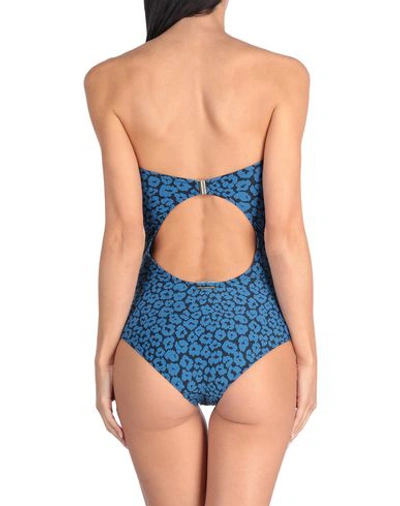 Shop Stella Mccartney One-piece Swimsuits In Blue