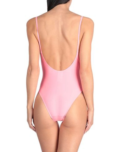 Shop Make Money Not Friends One-piece Swimsuits In Pink