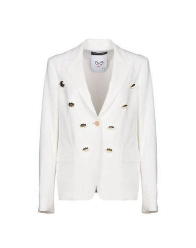 Shop Rossella Jardini Blazer In White