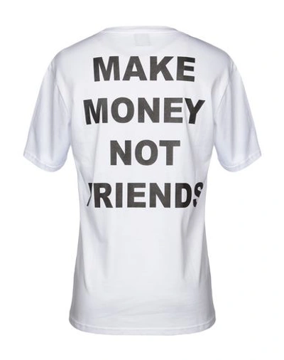 Shop Make Money Not Friends T-shirt In White