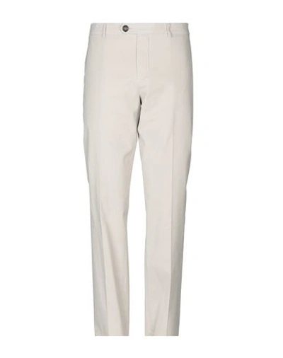 Shop Brunello Cucinelli Pants In Light Grey