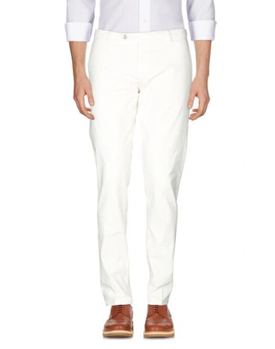 Shop Berwich Casual Pants In Ivory