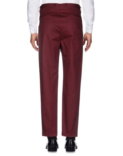 Shop Dolce & Gabbana Casual Pants In Maroon
