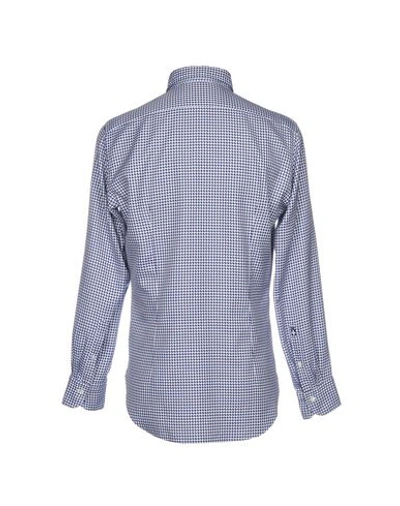 Shop Truzzi Shirts In Dark Blue