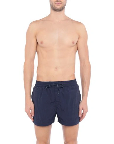 Shop Fila Swim Shorts In Dark Blue