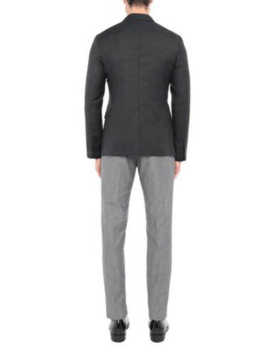 Shop Prada Man Blazer Steel Grey Size 42 Virgin Wool