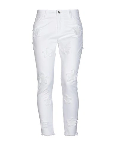 Shop One Denim Pants In White