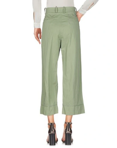 Shop The Gigi Woman Pants Military Green Size 8 Cotton, Metal