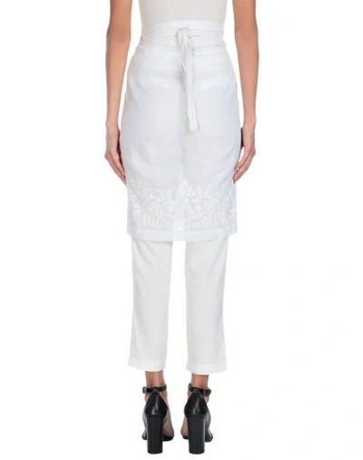 Shop Pauw Knee Length Skirt In White