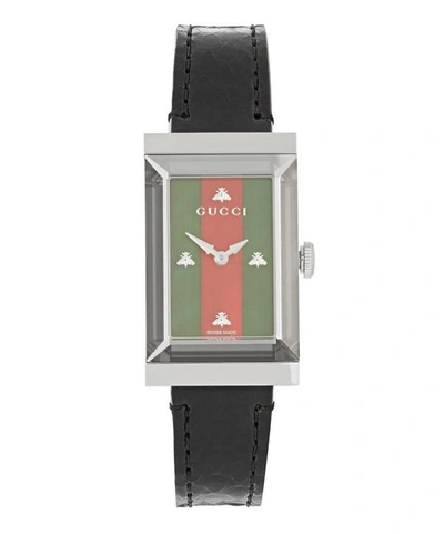 Shop Gucci G-frame Watch In Black