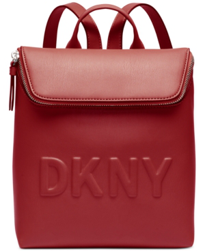 dkny red backpack