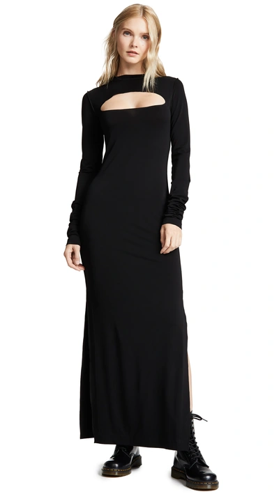 Shop Marc Jacobs Redux Grunge Yoke Cutout Dress In Black