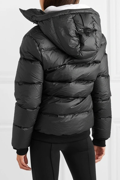 Shop Templa Membra Hooded Quilted Shell Down Jacket In Black