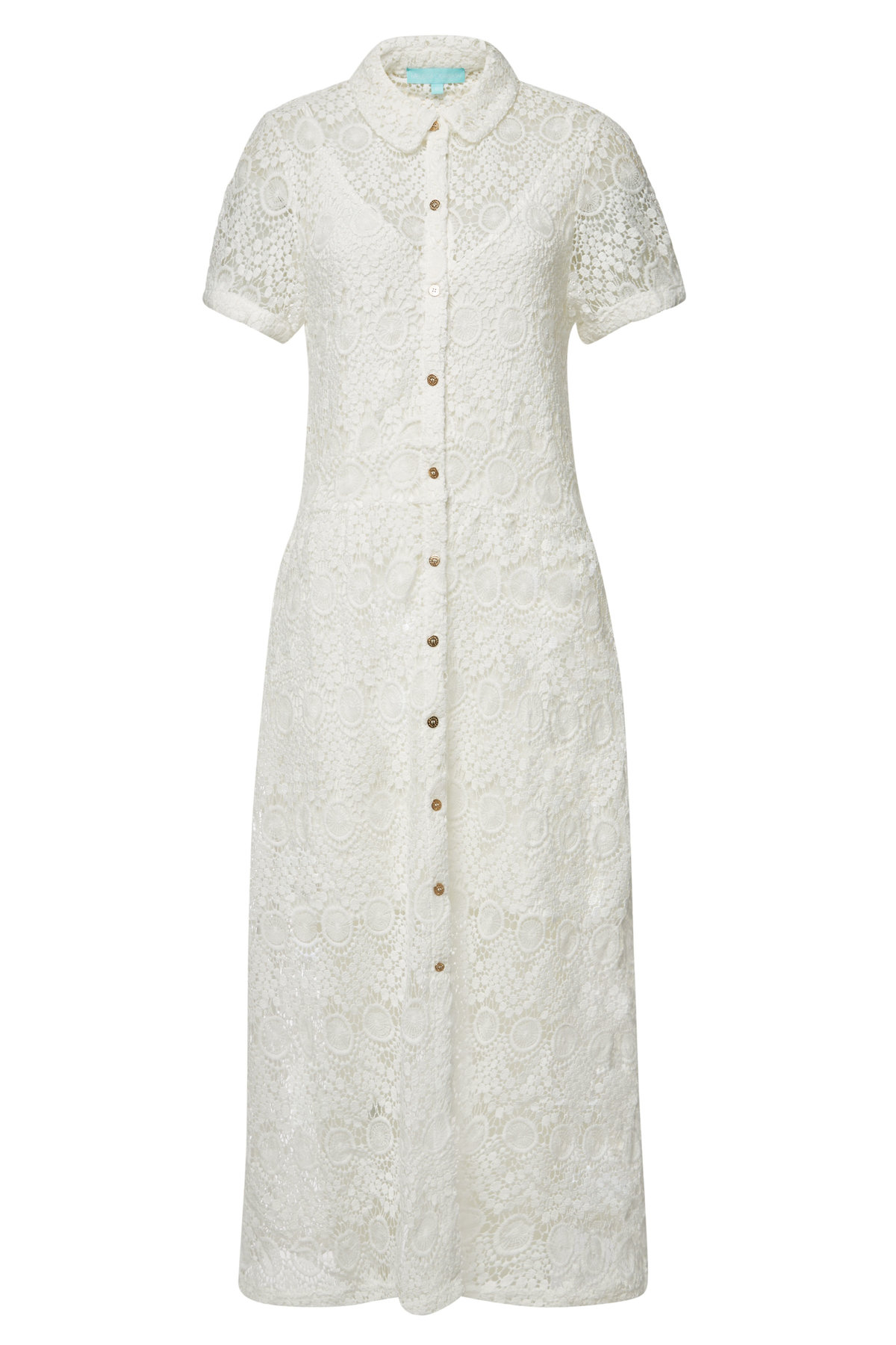 melissa button through midi dress