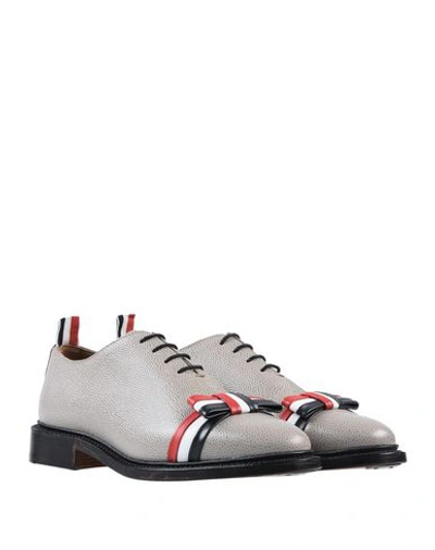 Shop Thom Browne Lace-up Shoes In Grey