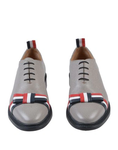 Shop Thom Browne Lace-up Shoes In Grey