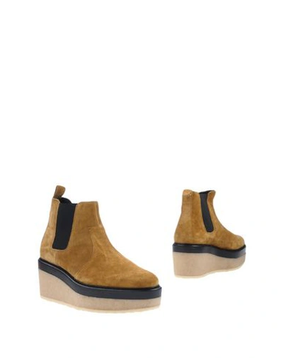 Shop Pierre Hardy Ankle Boot In Camel