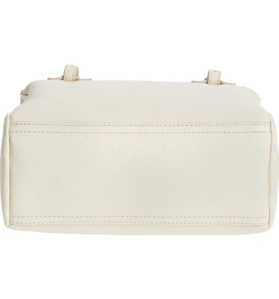 Shop Givenchy 'mini Pandora' Sugar Leather Shoulder Bag - Ivory In Off White