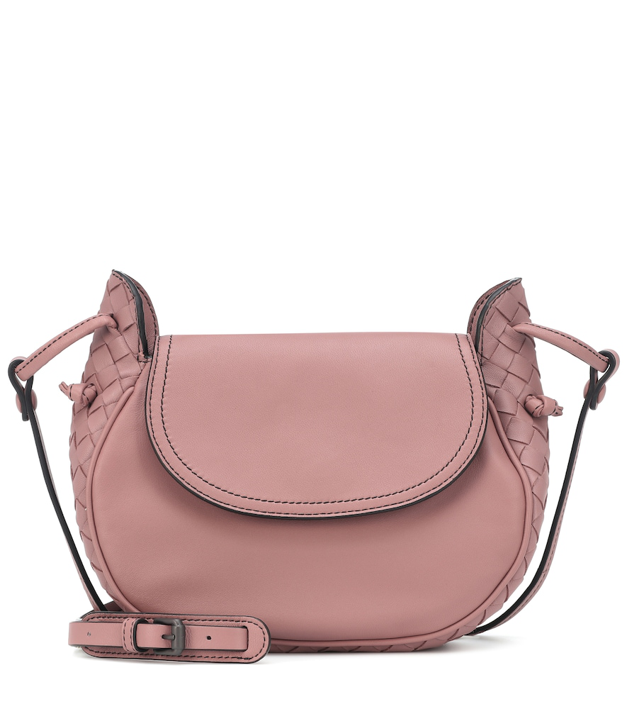 bottega veneta nodini flap leather shoulder bag