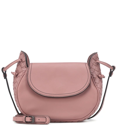 Bottega Veneta Nodini Flap Leather Shoulder Bag In Pink ModeSens